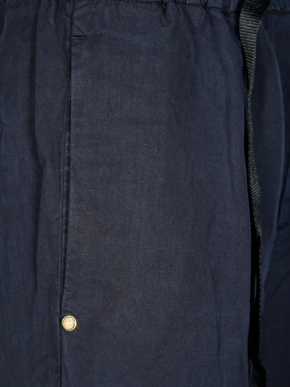 White Sand Cotton Trousers In Blue