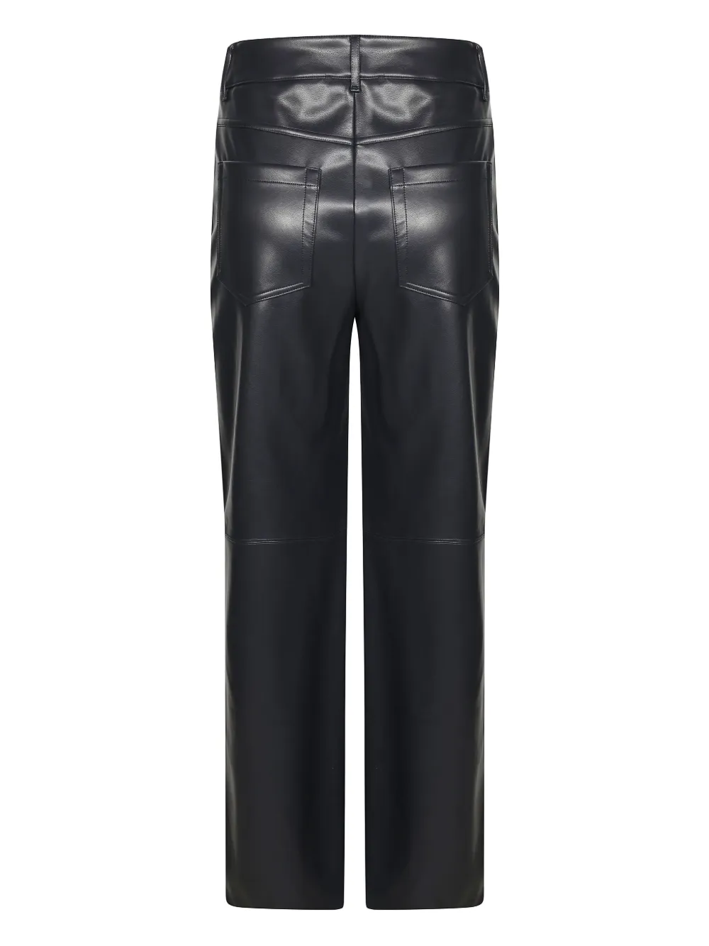 'S Max Mara Broek van imitatieleer - Blauw