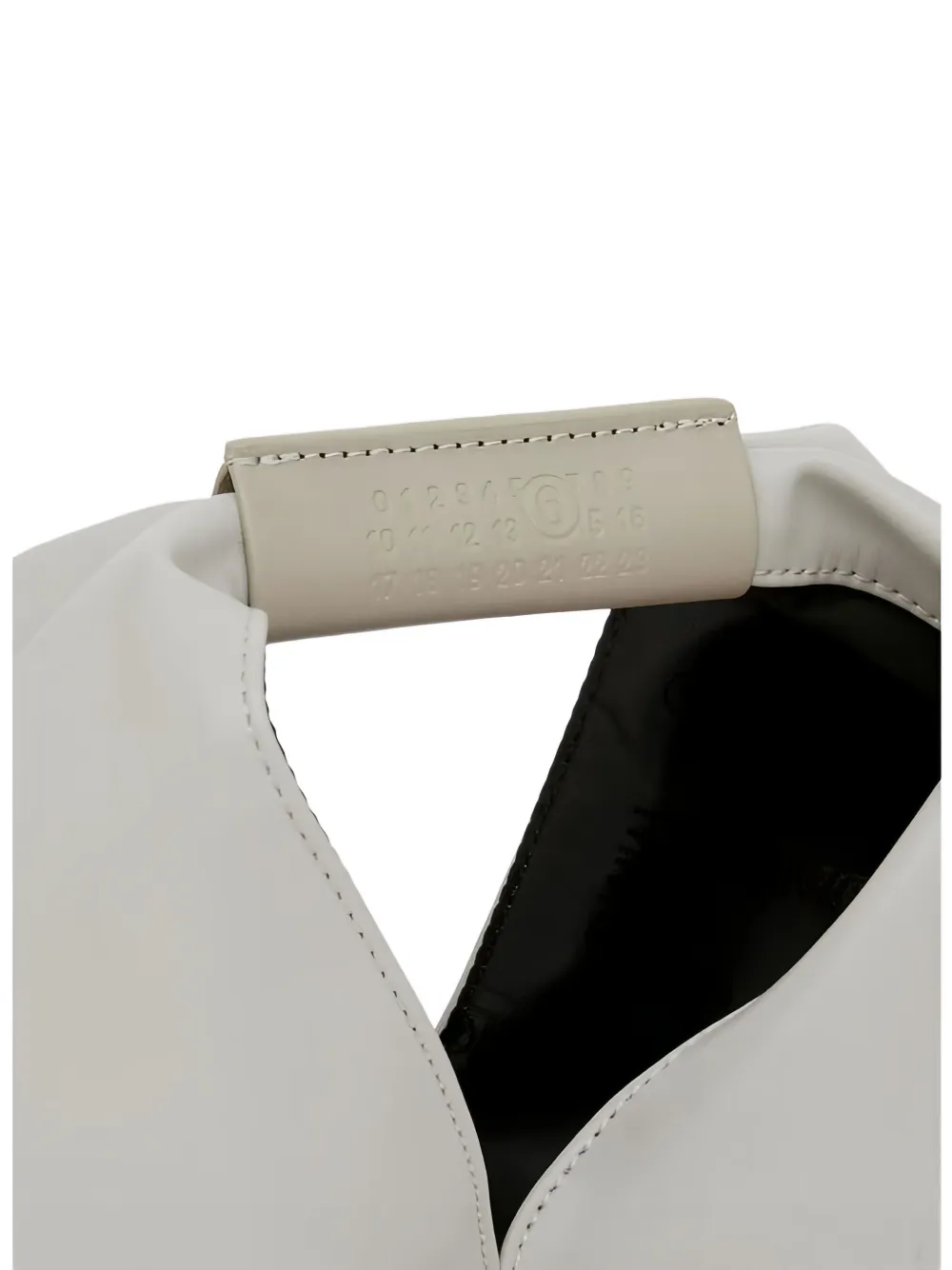 MM6 Maison Margiela Leren shopper Wit