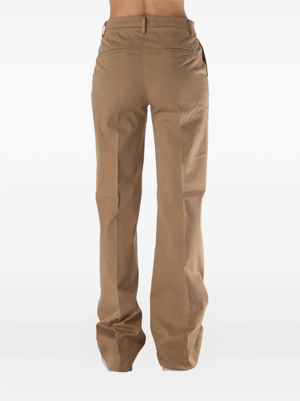 LIU JO Broek met logoplakkaat Beige