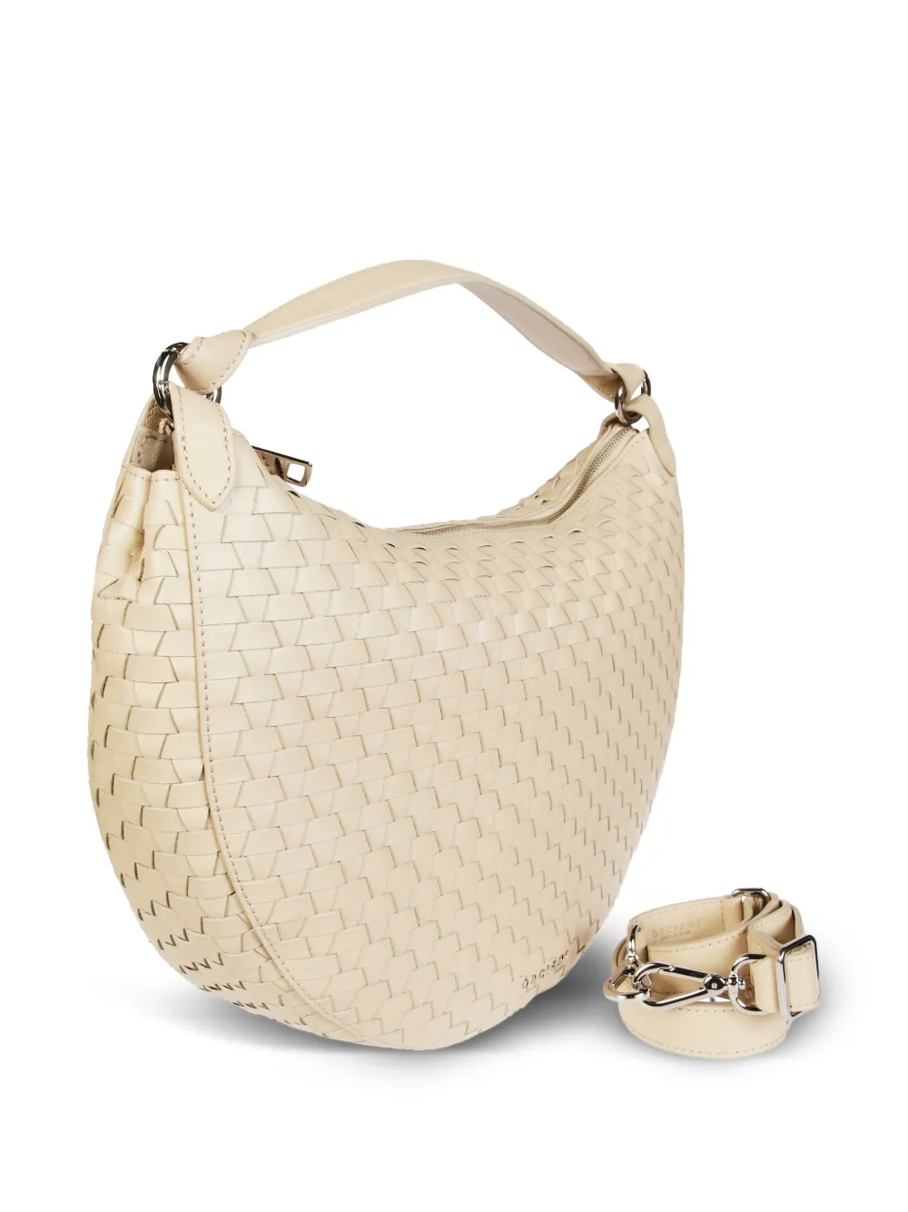 Orciani Leren shopper Beige