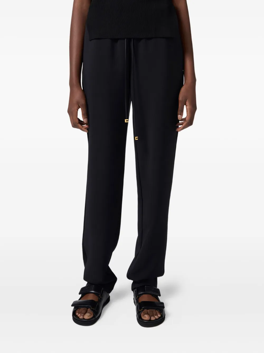 Elisabetta Franchi Straight broek Zwart