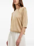 Kangra metallic-threading T-shirt - Neutrals