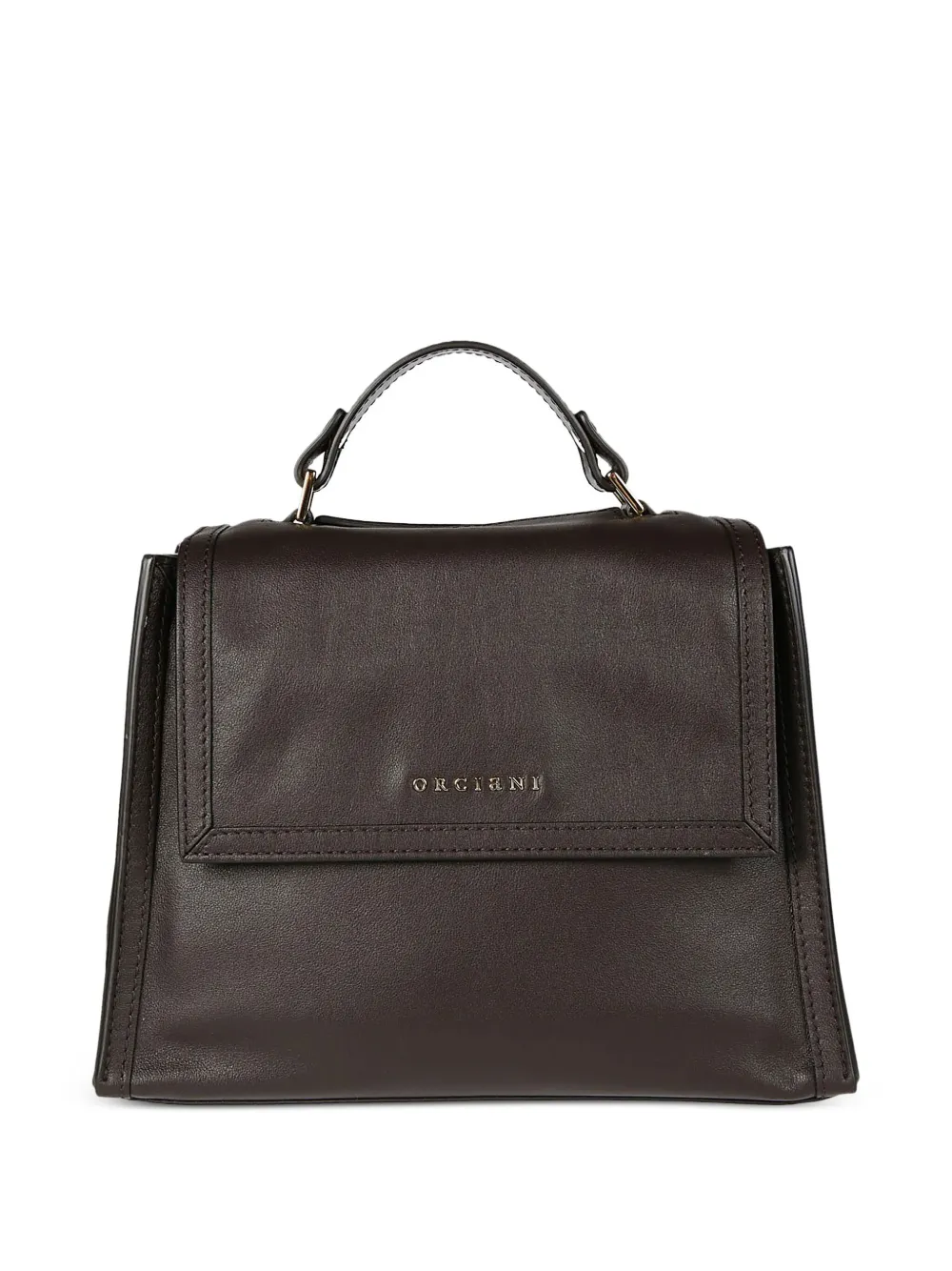 Orciani Leren crossbodytas Bruin