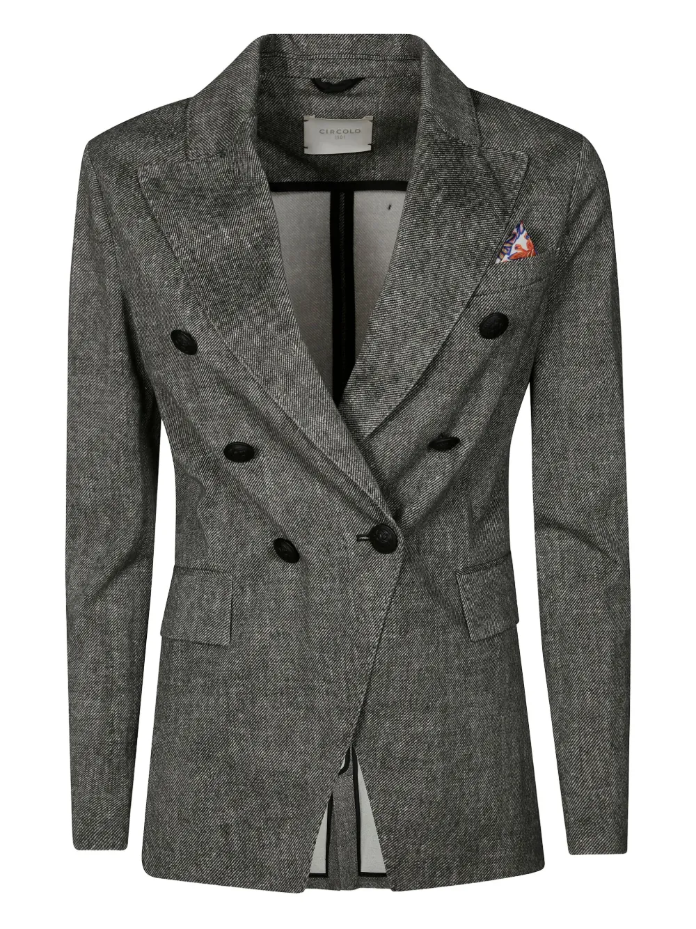 Circolo 1901 Blazer met dubbele rij knopen Zwart