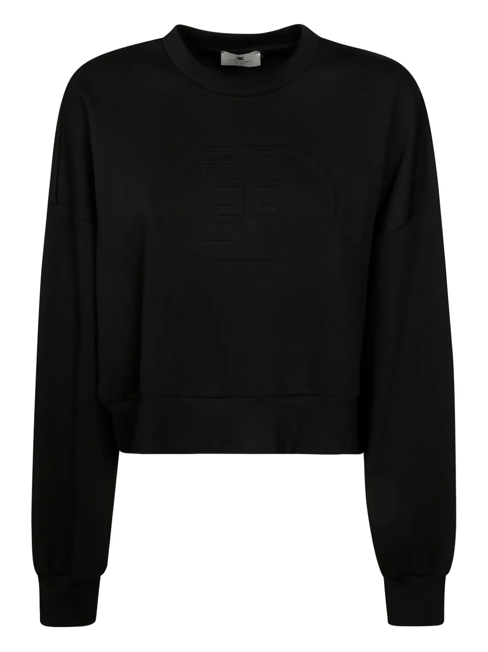 Elisabetta Franchi sudadera con logo en relieve | negro | Image 1