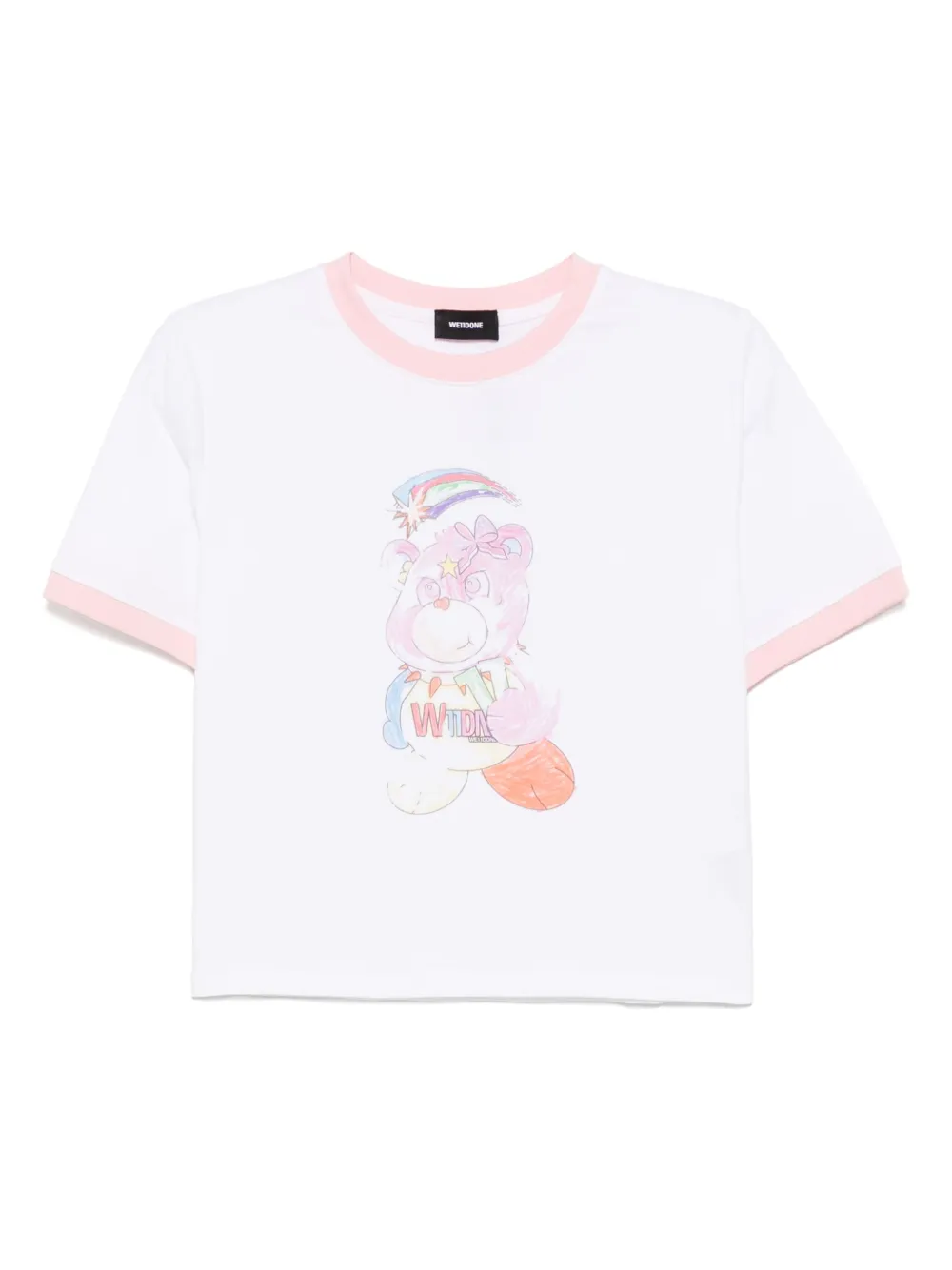 We11done playera Colorful Teddy Ringer | blanco | Image 1