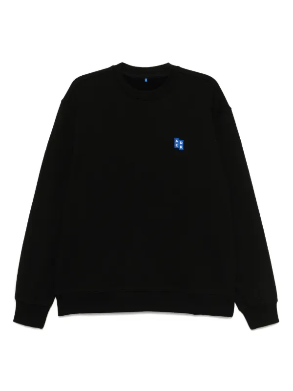 【関税込み】01 TRS Tag Sweatshirt - Ader Error - Cotton - Be Ader Error Trs Tag Sweatshirt | Black | FARFETCH