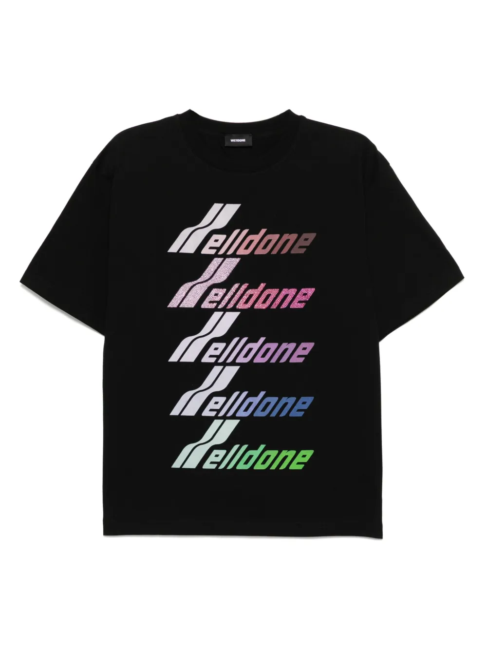 We11done playera con logo estampado | negro | Image 1