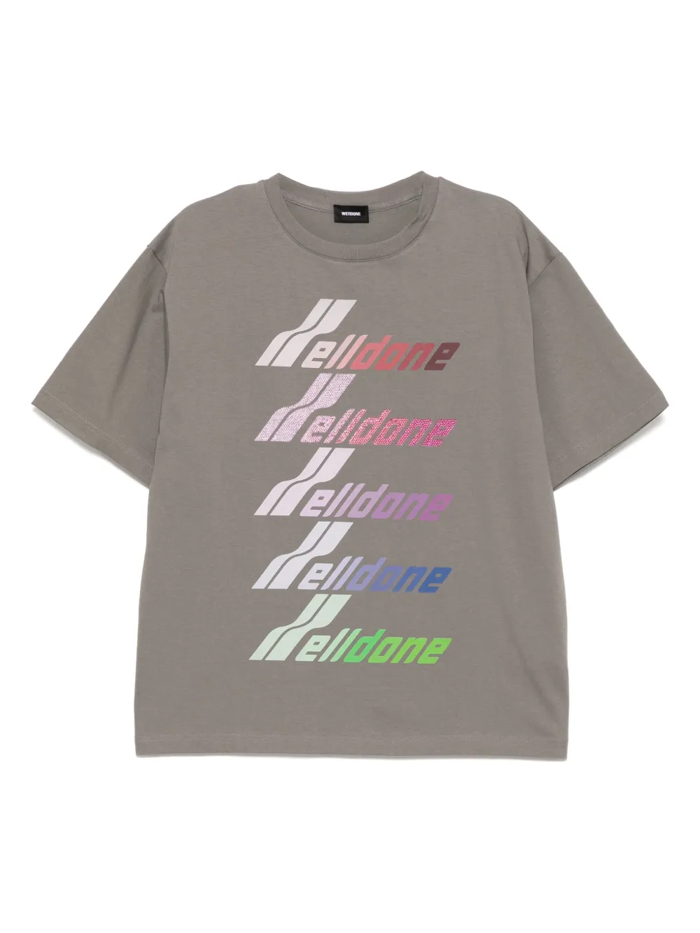 We11done playera con logo estampado | gris | Image 1