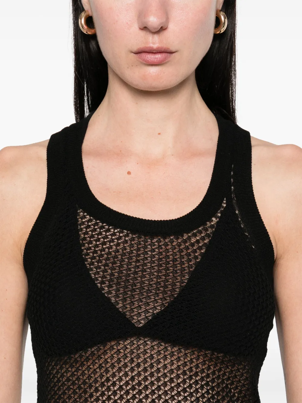 Shop Marella X Emily Ratajkowski Villar Tank Top In Black