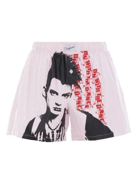 Vaquera bermudas con estampado gráfico
