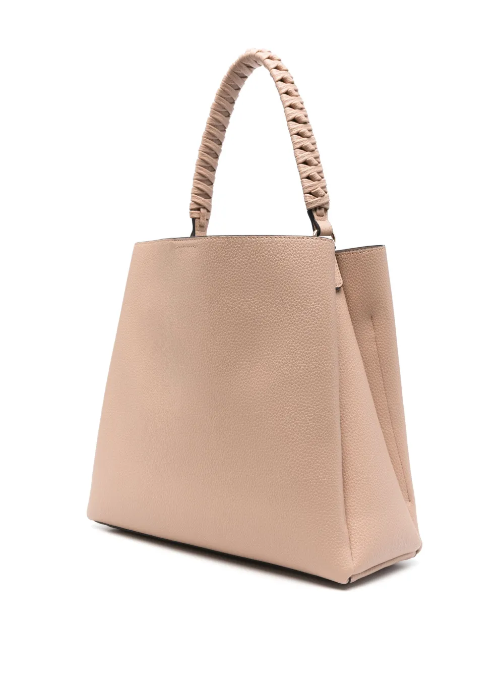 TWINSET Shopper met gevlochten handgreep Roze