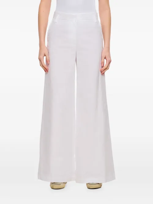 Pantalon en coton à coupe ample - Alberto Biani - Modalova