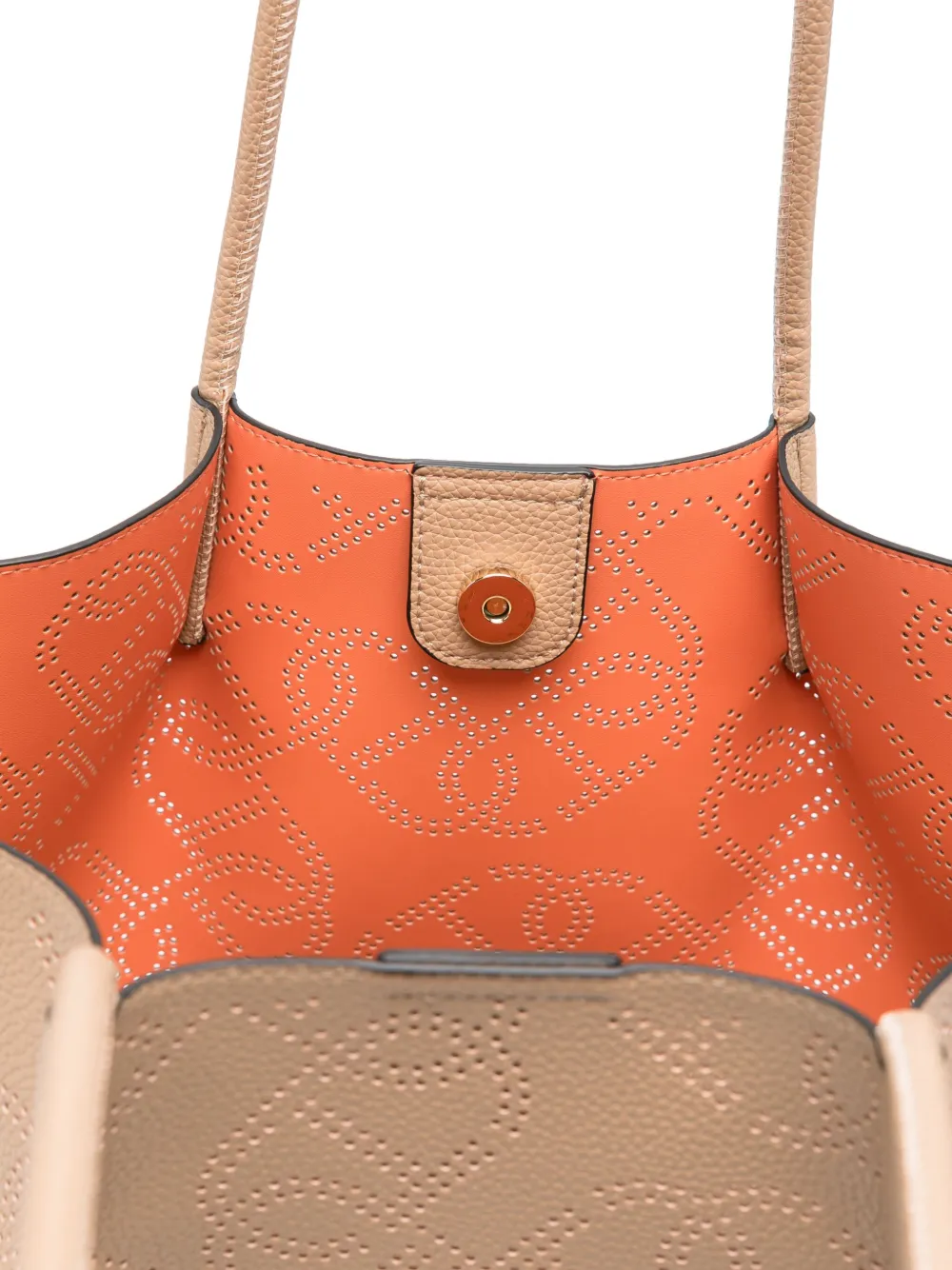 TWINSET Geperforeerde shopper Bruin