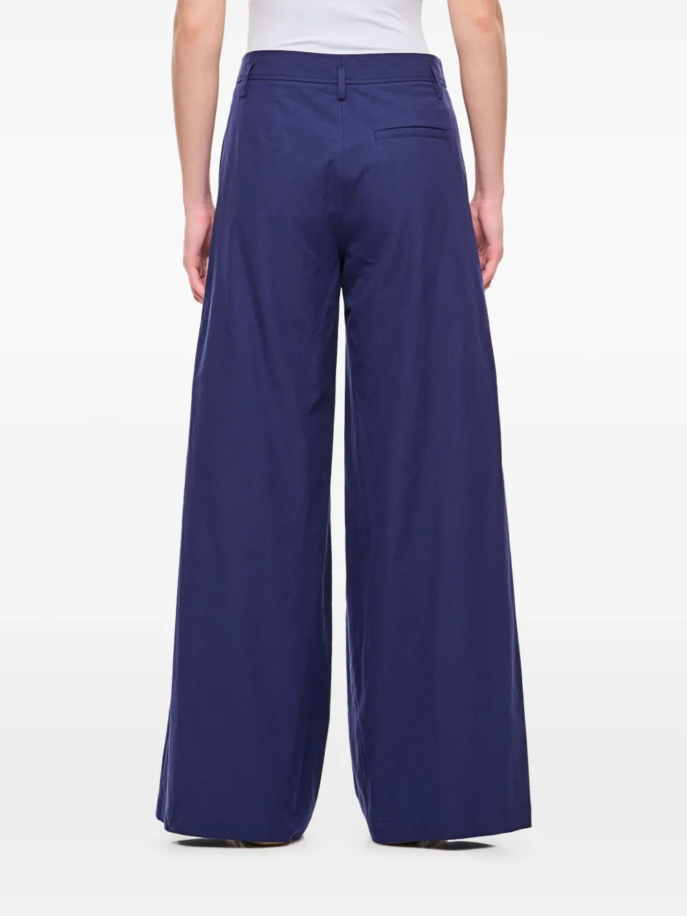 Alberto Biani Broek met wijde pijpen Blauw