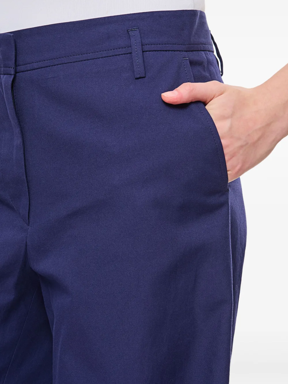Alberto Biani Broek met wijde pijpen Blauw