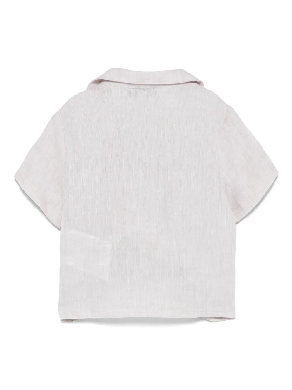 Emporio Armani Kids Shirt met geborduurd logo Beige