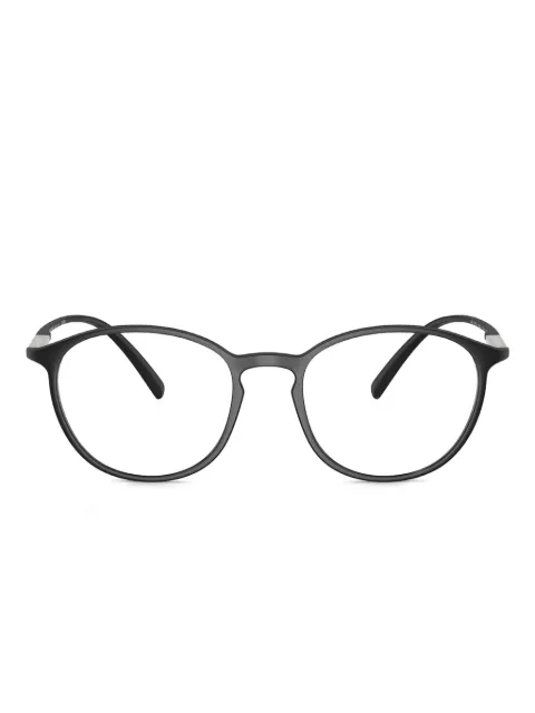 Giorgio Armani lentes con armazón redonda metalizada