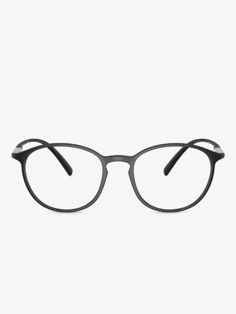 Giorgio Armani metal-rim round glasses