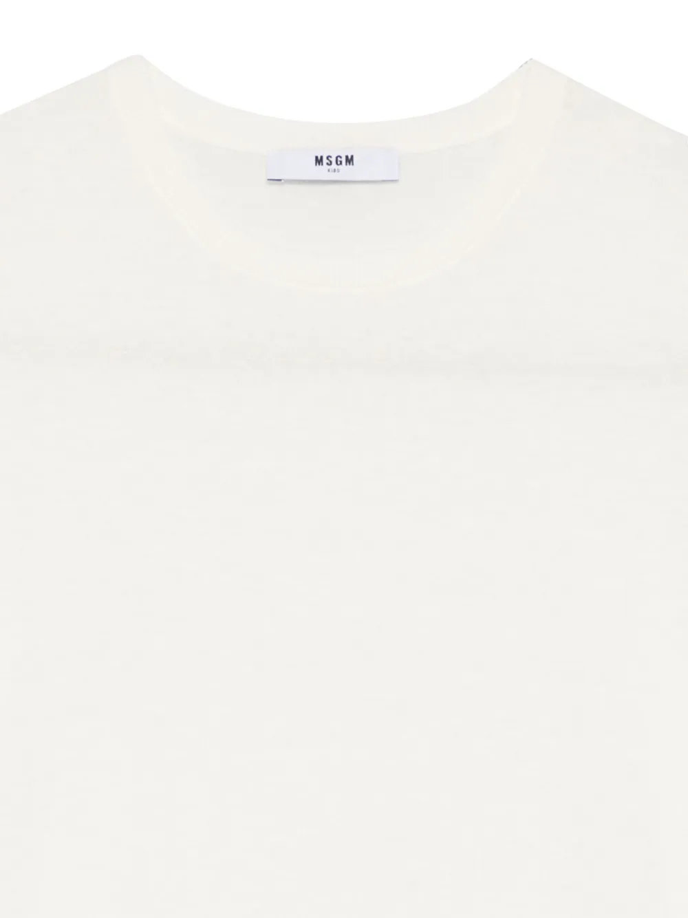 MSGM Kids Katoenen T-shirt Beige