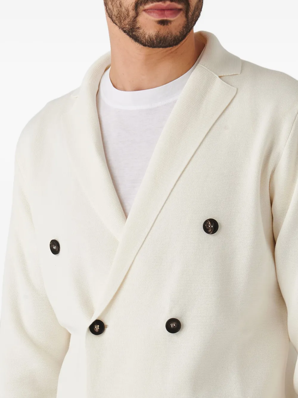 Filippo De Laurentiis Blazer met dubbele rij knopen Wit