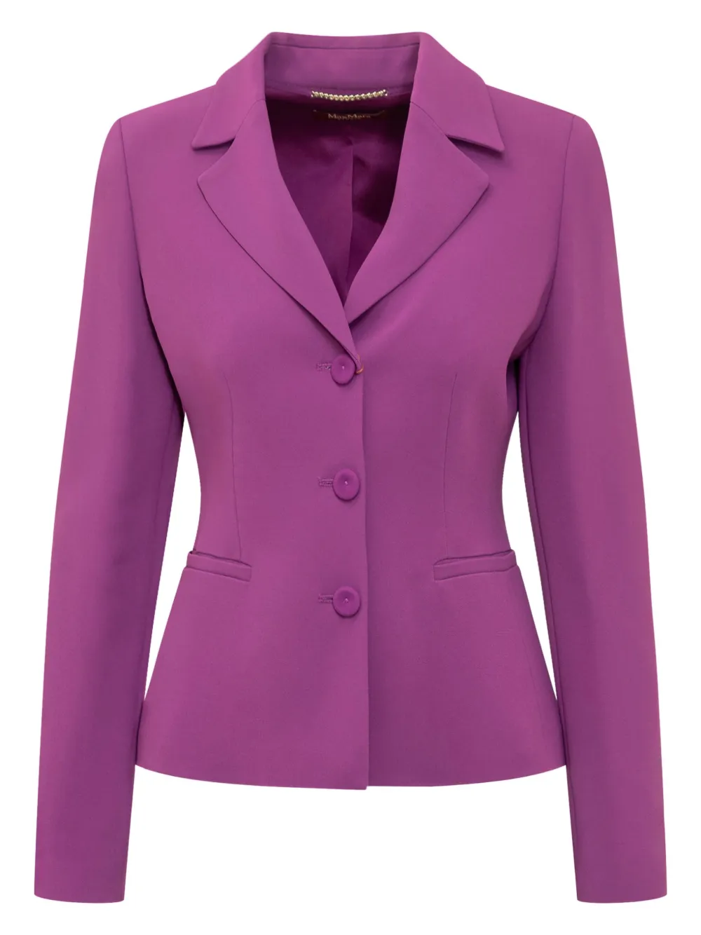 Max Mara Blazer met enkele rij knopen Paars