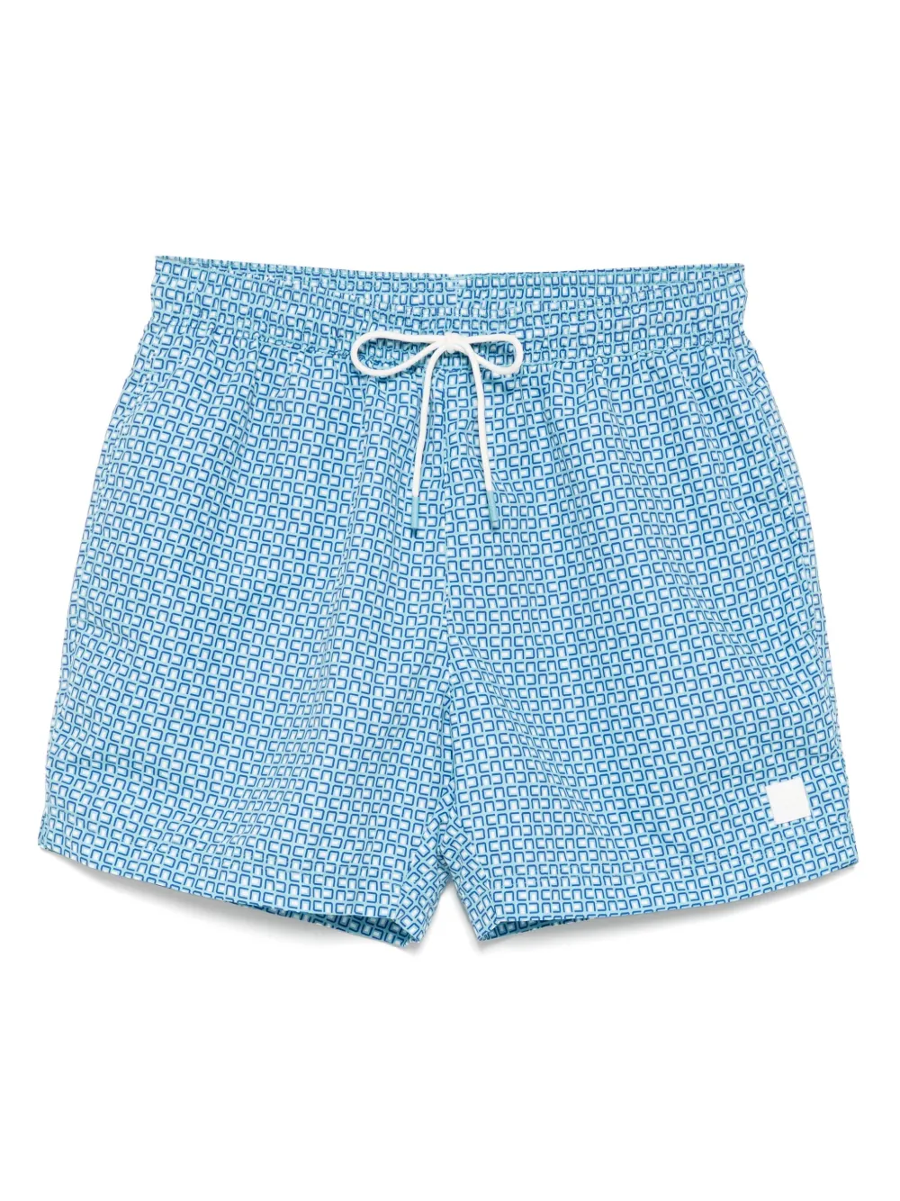 BOSS all-over print drawstring swim shorts | Blue | Image 1