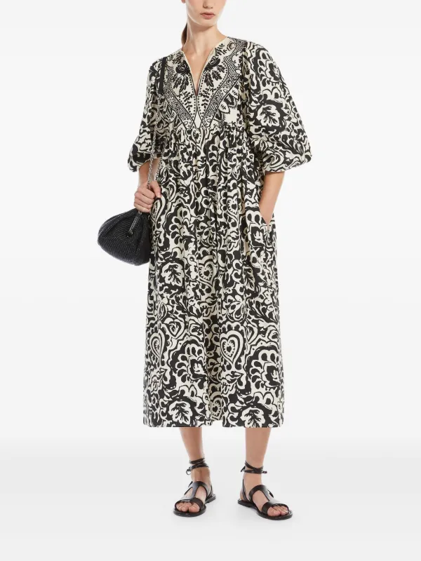 Weekend Max Mara Anzio Midi Dress | Neutrals | FARFETCH VN