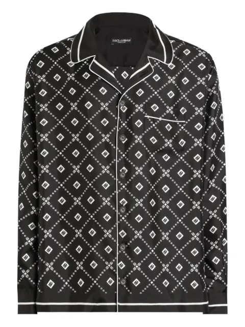 Dolce & Gabbana camisa con motivo geométrico