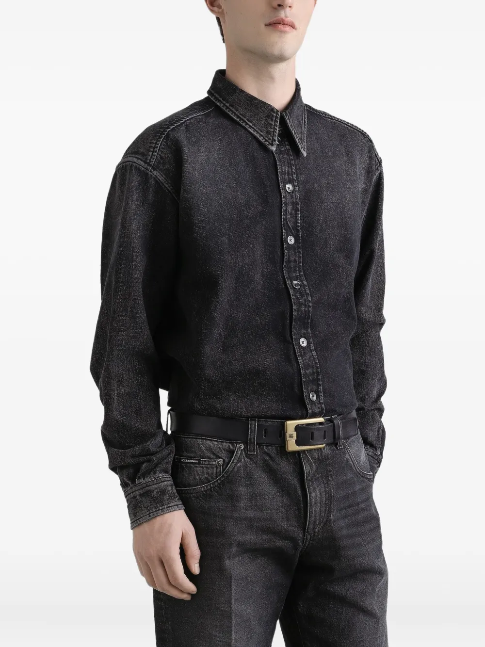 Dolce & Gabbana Denim overhemd Zwart