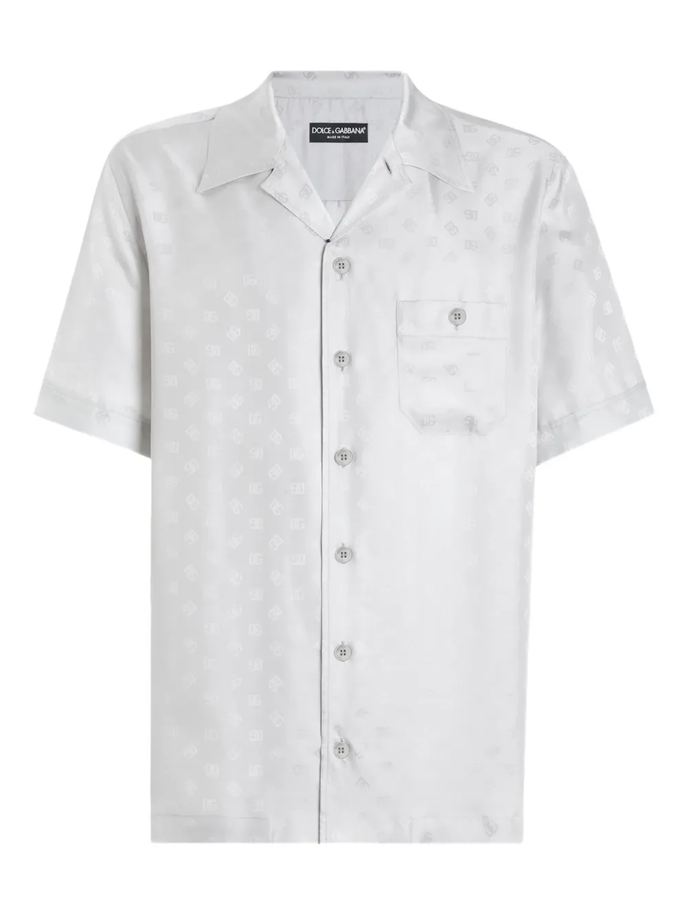Dolce & Gabbana camisa con monograma del logo | gris | Image 1
