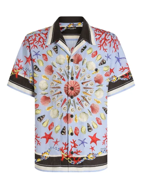 Dolce & Gabbana قميص 'هاواي' بطبعة صدف