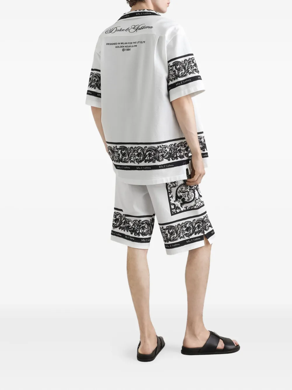 Dolce & Gabbana Overhemd met logoprint Wit