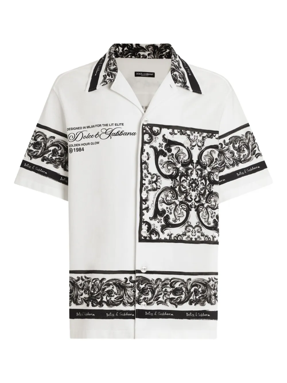 Dolce & Gabbana Overhemd met logoprint Wit
