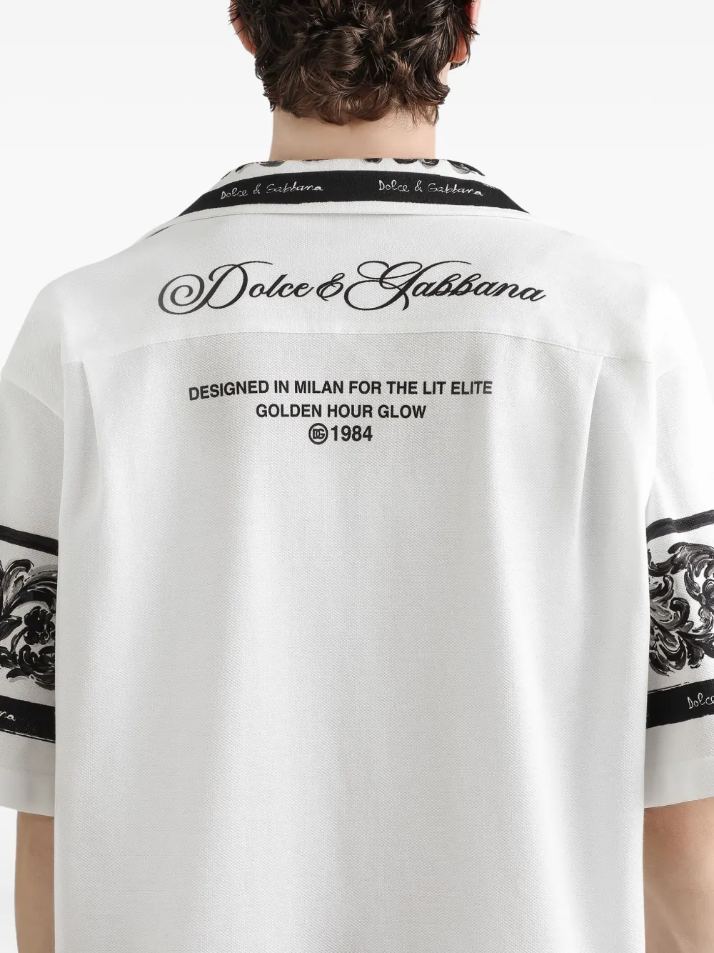 Dolce & Gabbana Overhemd met logoprint Wit