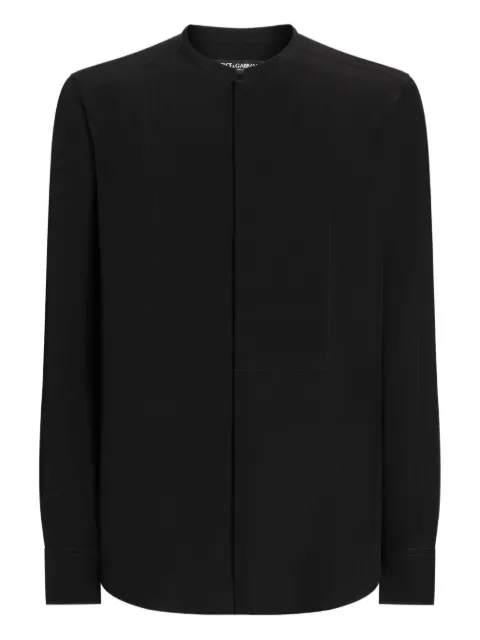 Dolce & Gabbana camisa con cuello mao