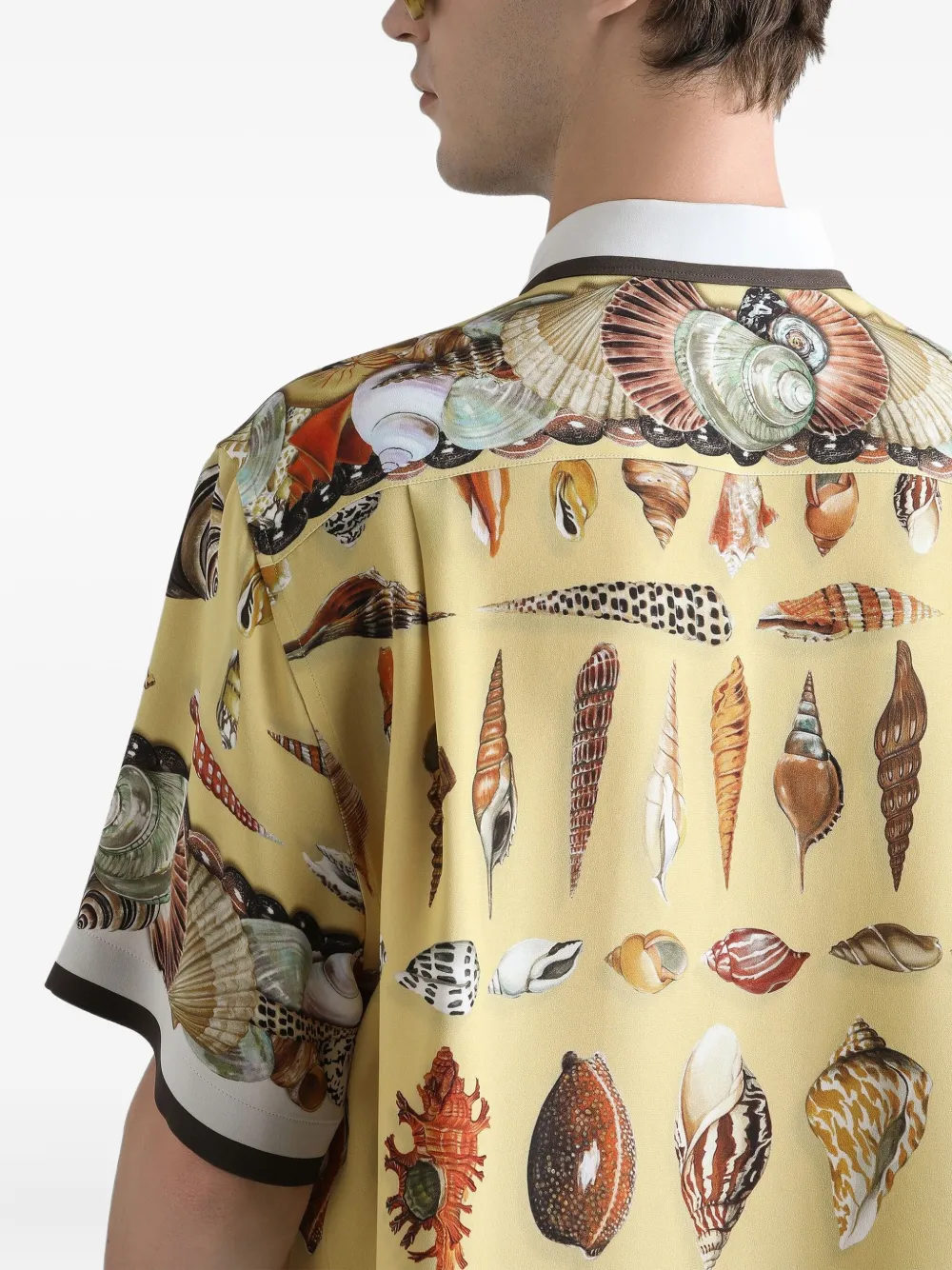 Dolce & Gabbana Overhemd met print Geel
