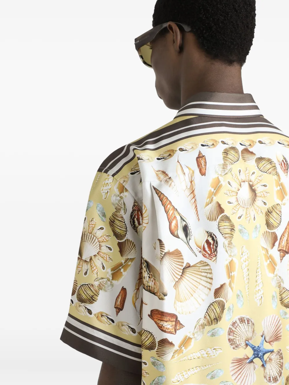Dolce & Gabbana Hawaii overhemd met print Geel