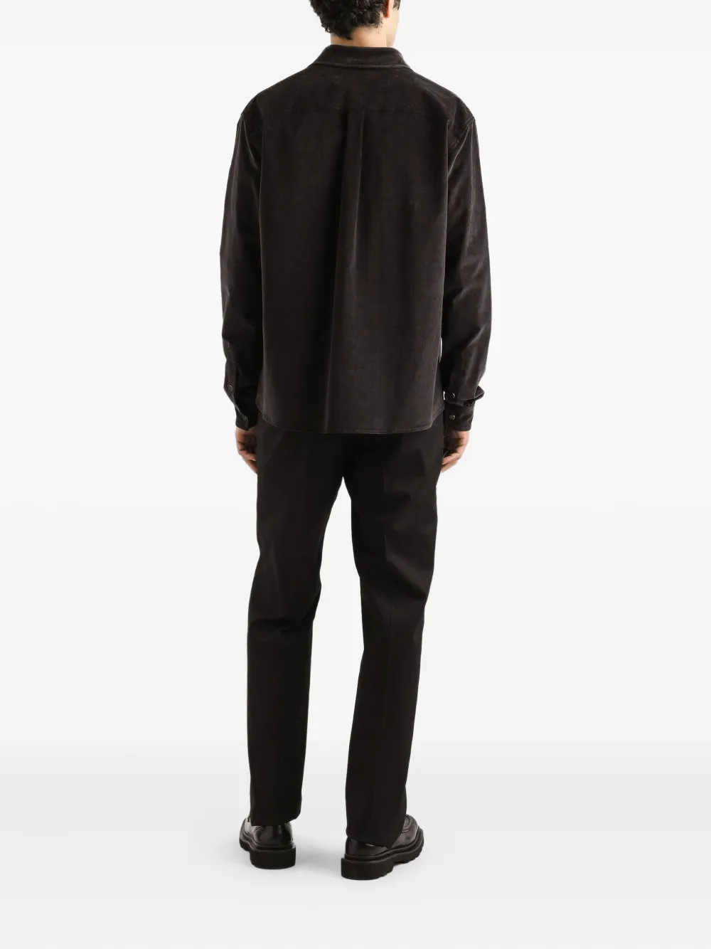 Dolce & Gabbana Ribfluwelen overhemd Grijs