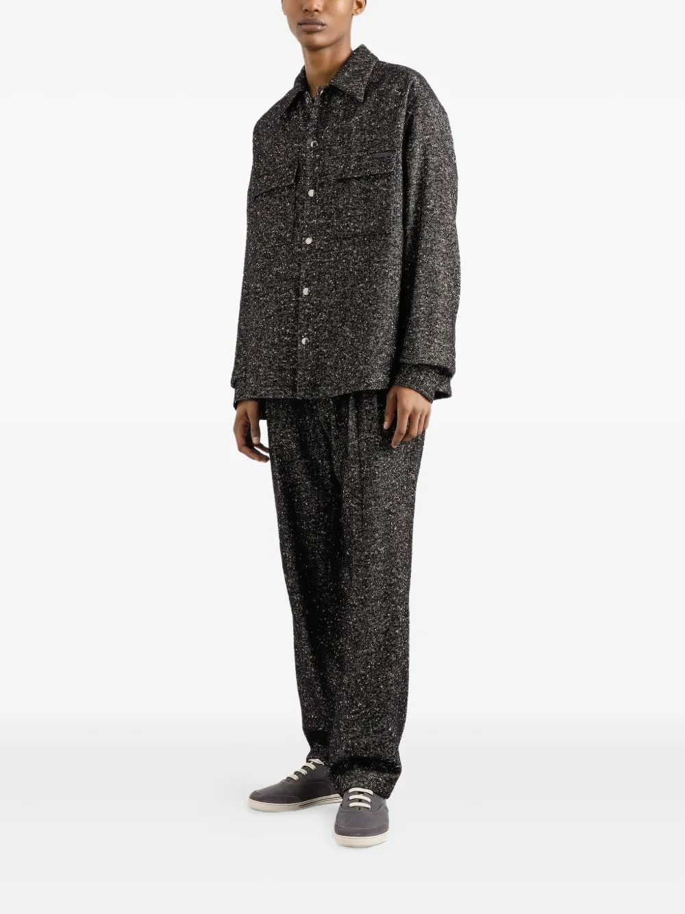 Dolce & Gabbana Overhemd met spikkels - Zwart
