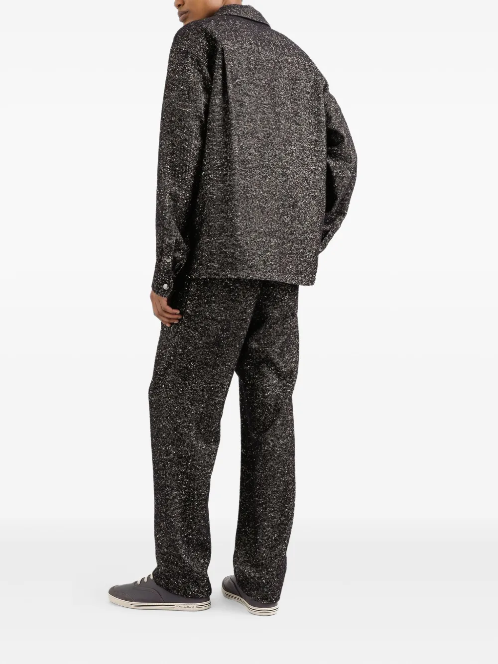 Dolce & Gabbana Overhemd met spikkels Zwart