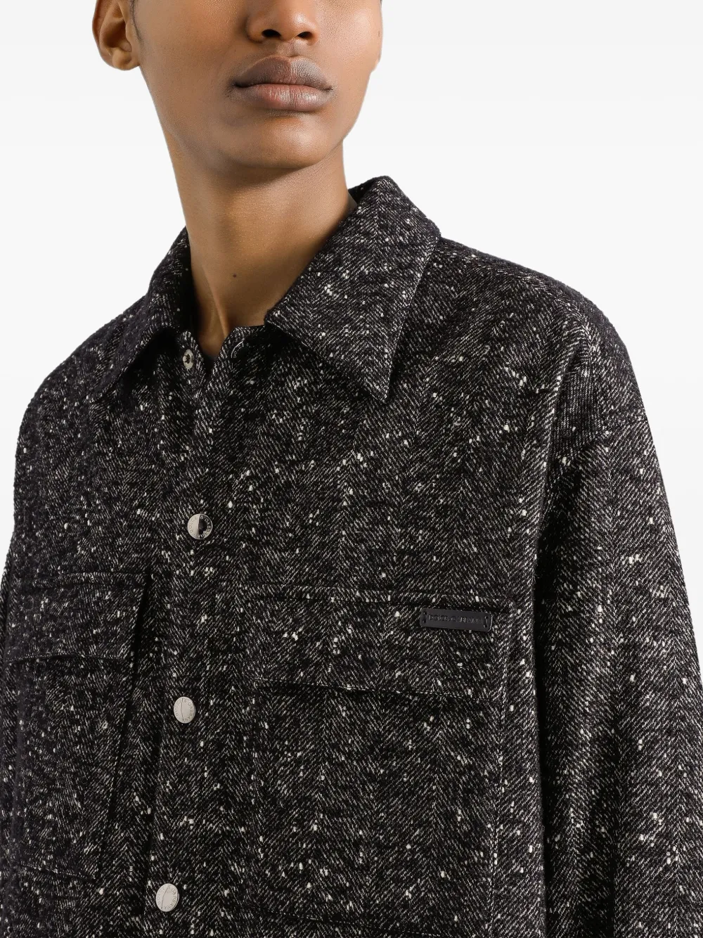 Dolce & Gabbana Overhemd met spikkels Zwart