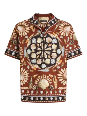 Dolce & Gabbana レオパード シルクシャツ | ブラウン | FARFETCH JP