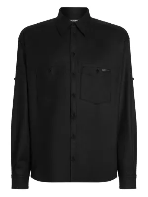 Givenchy zip-up Cotton Shirt | Black | FARFETCH