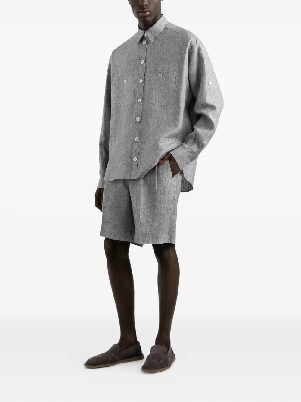 Dolce & Gabbana Linnen overhemd - Grijs