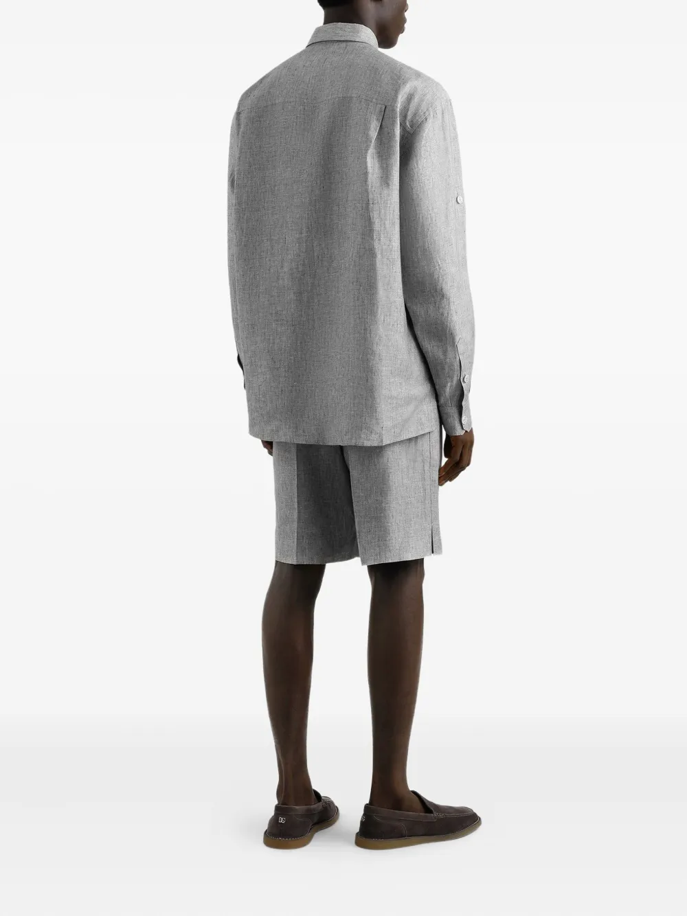 Dolce & Gabbana Linnen overhemd Grijs