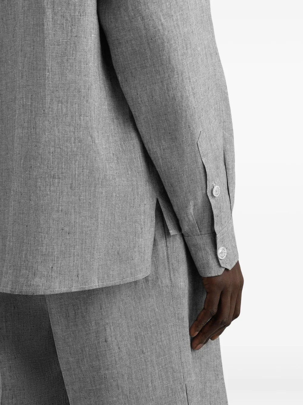 Dolce & Gabbana Linnen overhemd Grijs