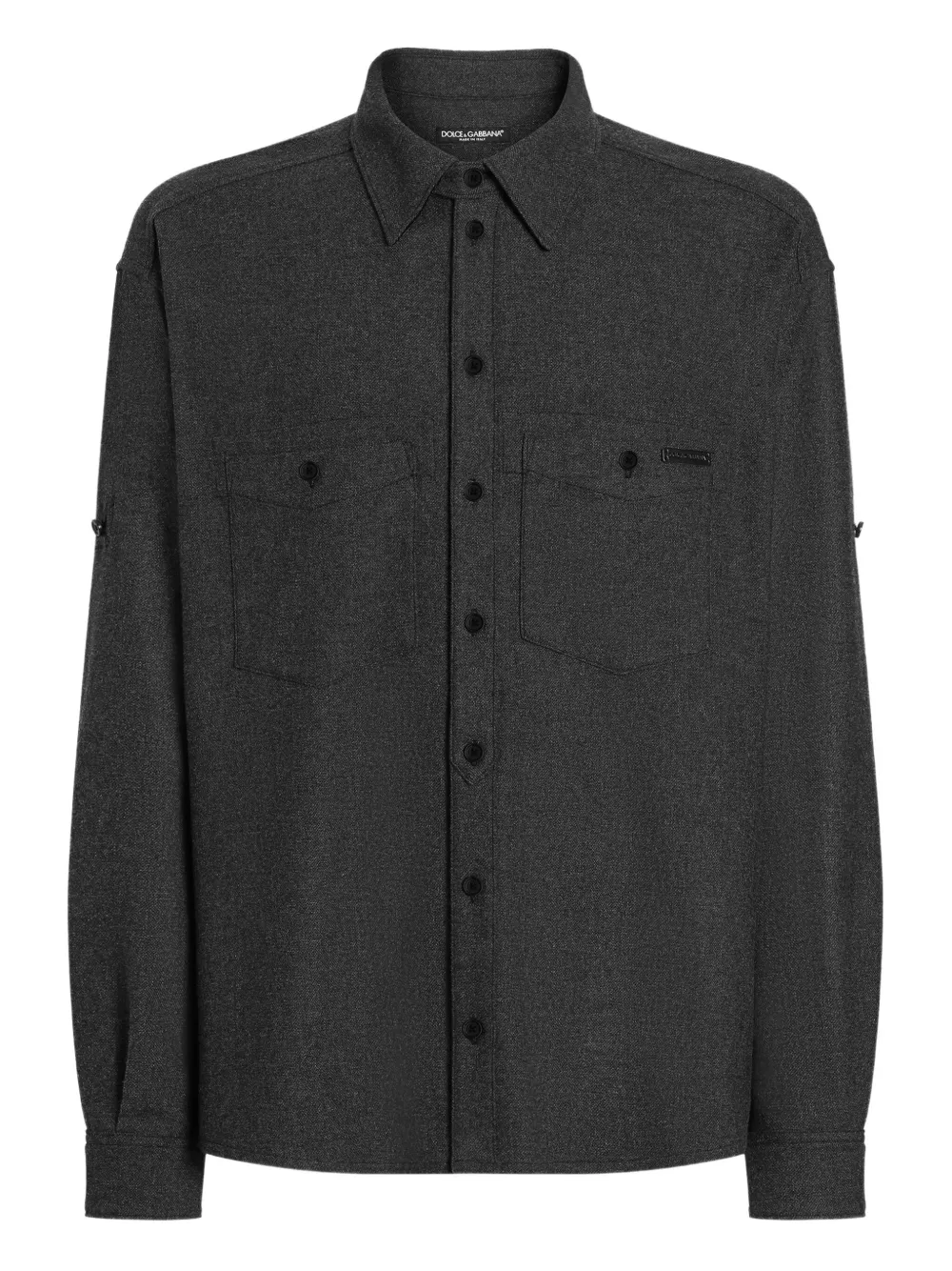 Dolce & Gabbana Overhemd met twee zakken Grijs