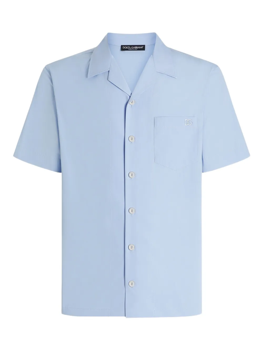 Dolce & Gabbana revere-collar pocket shirt Blauw